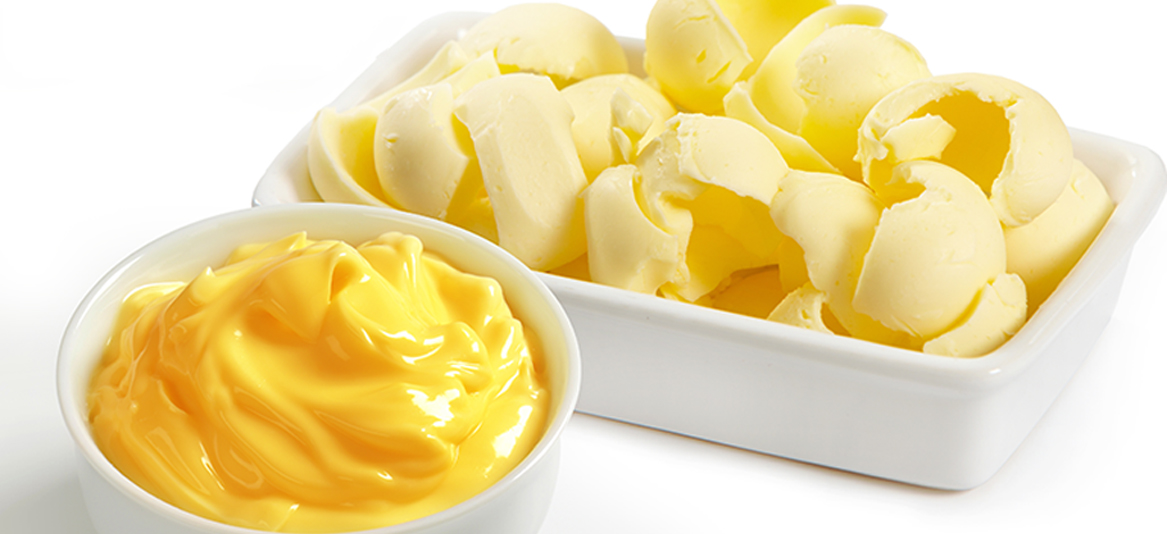 margarina e manteiga
